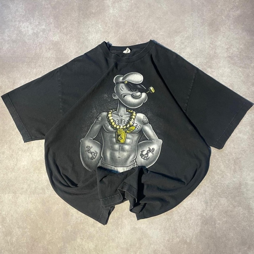 Vintage Popeyes Gangster Sailor Tee Shirt Skater